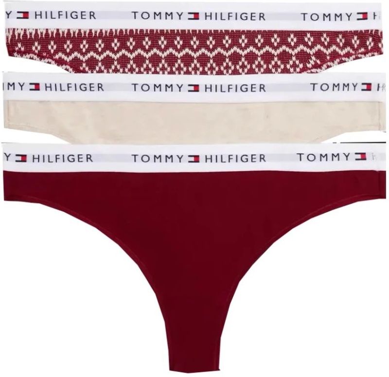 TOMMY HILFIGER - String - Rood / Wolwit