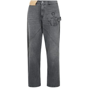 JW Anderson, Heren, Jeans, Grijs, Maat: W30 Katoen,
