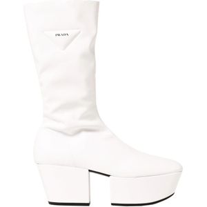 Prada, Dames, Schoenen, Wit, Maat: 37 1/2 EU