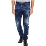 Dsquared2 Rechte Snit Lange Broek , Blue , Heren , Maat: XL