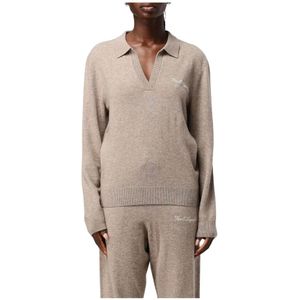Karl Lagerfeld - Cashmere Polo Trui - Beige - Dames