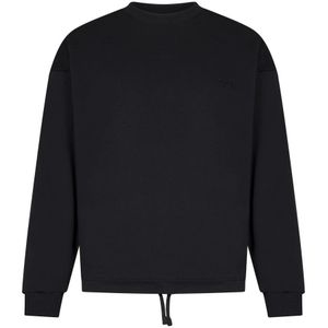 Zegna, Heren, Sweatshirts & Hoodies, Zwart, Maat: M Katoen,