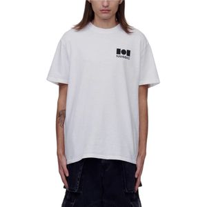 Nahmias, Heren, Tops, Wit, Maat: M Katoen,