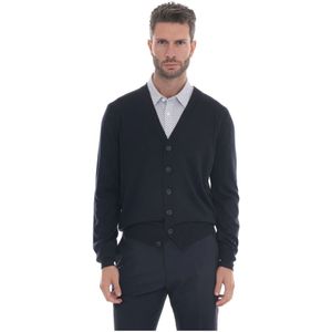 Gran Sasso, Heren, Truien, Blauw, Maat: M Wol,