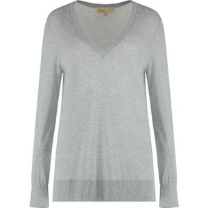 Michael Kors, Dames, Truien, Grijs, Maat: S Zijde,