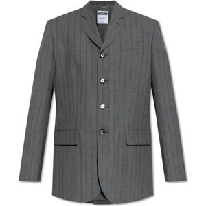 Moschino, Dames, Jassen, Grijs, Maat: XS Wol,