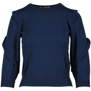 Twinset, Dames, Truien, Blauw, Maat: XS Viscose,