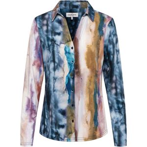 &Co Woman, Dames, Blouses & Shirts, Veelkleurig, Maat: L Denim,