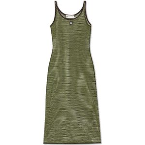 Tory Burch, Dames, Jurken, Groen, Maat: M