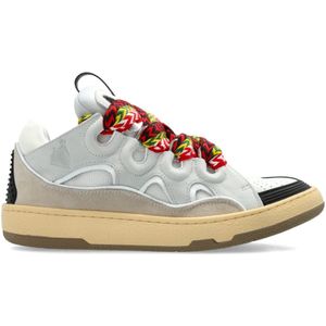 Lanvin - Curb Sneakers - Wit - Leer - Geperforeerde Neus