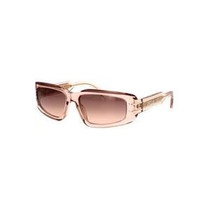 Dior Moderne en elegante geometrische zonnebril , Pink , unisex , Maat: 56 MM