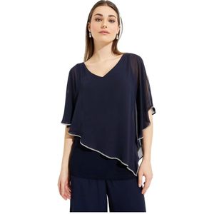 Joseph Ribkoff, Dames, Blouses & Shirts, Blauw, Maat: 2XL