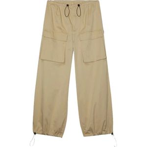 MM6 Maison Margiela, Dames, Broeken, Beige, Maat: S Katoen,