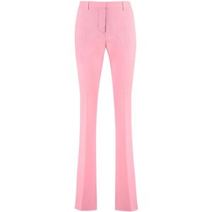 Versace, Dames, Broeken, Roze, Maat: XS Wol,