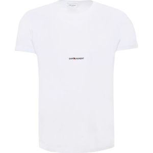 Saint Laurent, Heren, Tops, Wit, Maat: 2XL Katoen,