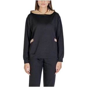 Alviero Martini 1a Classe, Dames, Sweatshirts & Hoodies, Zwart, Maat: XL Katoen,