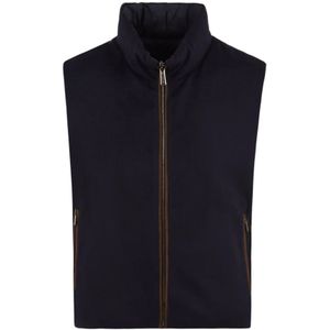 Moorer, Heren, Jassen, Blauw, Maat: L Zijde,