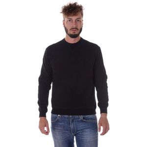 Armani Jeans, Heren, Sweatshirts & Hoodies, Zwart, Maat: L Katoen,