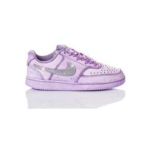 Nike Handgemaakte Paarse Sneakers , Purple , Dames , Maat: 39 EU