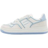 Tommy Hilfiger - Retro Basketball Sneakers - Wit - Leer - Synthetische Stof