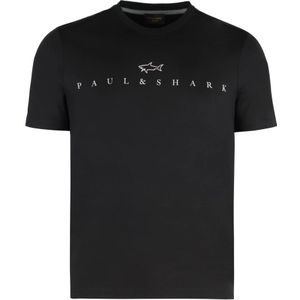 Paul & Shark, Heren, Tops, Zwart, Maat: M