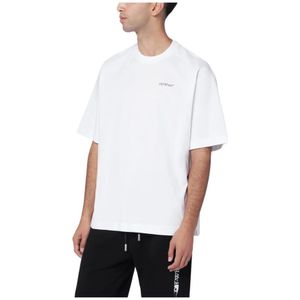 Off White, Heren, Tops, Wit, Maat: S Katoen,