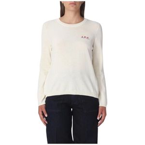 A.p.c., Dames, Truien, Beige, Maat: L Wol,
