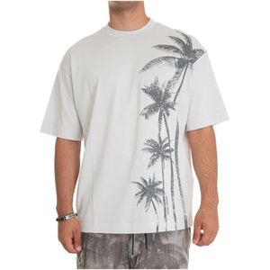 Emporio Armani, Heren, Tops, Grijs, Maat: M Katoen,