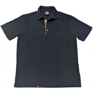 Bob, Heren, Tops, Blauw, Maat: M Katoen,