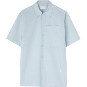 Jil Sander, Heren, Overhemden, Blauw, Maat: S