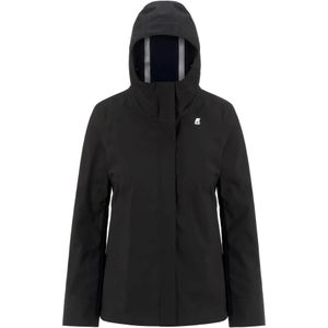 K-Way, Dames, Jassen, Zwart, Maat: S Nylon,