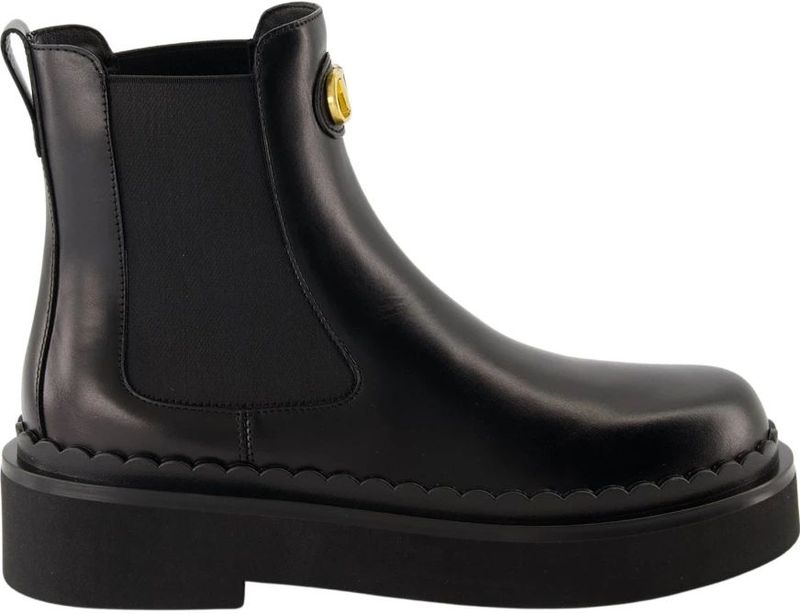 Valentino Garavani - Chelsea Boots - Zwart - Leer