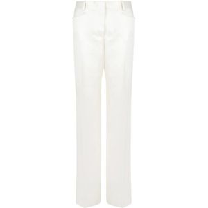 Tom Ford, Dames, Broeken, Beige, Maat: 2XS Leer,
