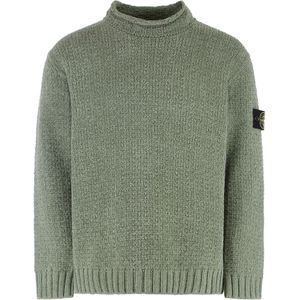 Stone Island, Heren, Truien, Groen, Maat: M Katoen,