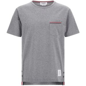Thom Browne, Heren, Tops, Grijs, Maat: L Katoen,