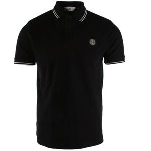 Stone Island, Heren, Tops, Zwart, Maat: XL Katoen,