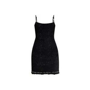 Versace Dag korte jurk , Black , Dames , Maat: 2XS