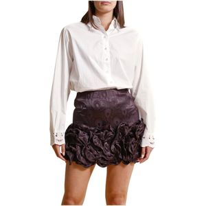 BY Timo, Dames, Rokken, Zwart, Maat: S Viscose,