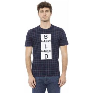 Baldinini, Heren, Tops, Blauw, Maat: XS Katoen,