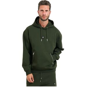 HUGOvoor mannen. 50542583 Dargenhood sweatshirt groen (L), Casual, Katoen