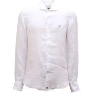 Sonrisa, Heren, Overhemden, Wit, Maat: 4XL Linnen,