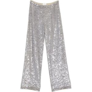 P.a.r.o.s.h., Dames, Broeken, Grijs, Maat: S Polyamide,