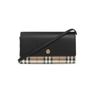 Burberry Portemonnee/kaarthouder , Black , Dames , Maat: ONE Size