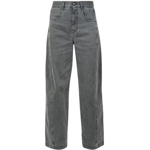 Tela, Dames, Jeans, Grijs, Maat: S