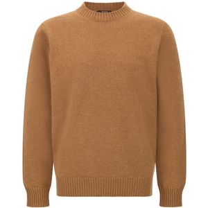 Boggi Milano, Heren, Truien, Bruin, Maat: S Wol,