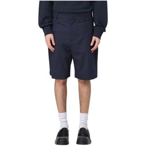 Msgm, Heren, Korte broeken, Blauw, Maat: S