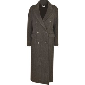 P.a.r.o.s.h., Dames, Mantels, Grijs, Maat: XS
