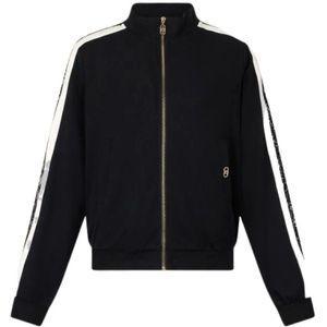 Liu Jo, Dames, Sweatshirts & Hoodies, Zwart, Maat: M