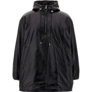 Saint Laurent, Heren, Jassen, Zwart, Maat: S Nylon,