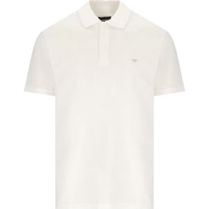 Emporio Armani, Heren, Tops, Wit, Maat: XL Katoen,